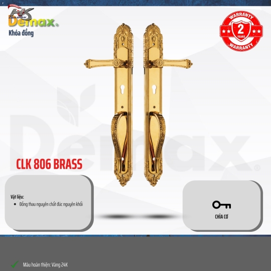 KHÓA ĐỒNG CLK806 BRASS