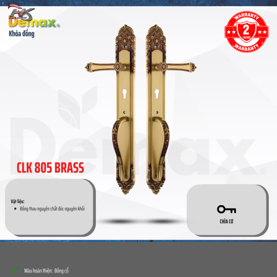 KHÓA ĐỒNG CLK805 BRASS