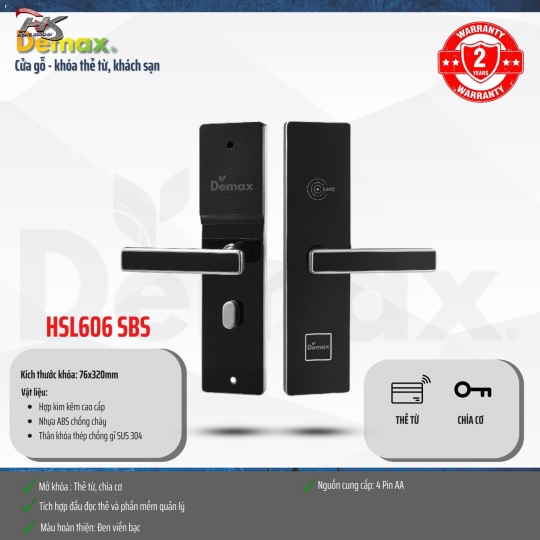 KHOÁ KHÁCH SẠN HSL606 SBS