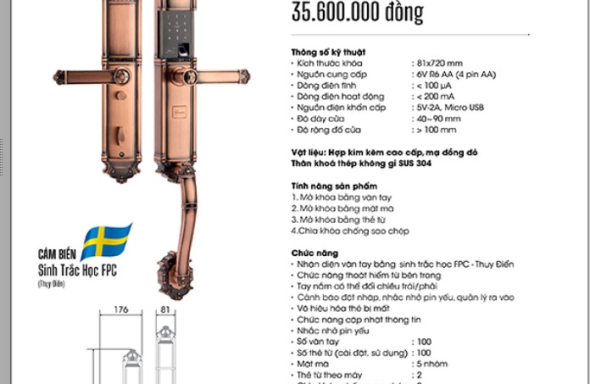 Khoá cửa nhà DEMAX giảm giá 20% áp dụng từ ngày 16/11/2023 đến 30/11/2023 