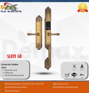 KHÓA THÔNG MINH ĐẠI SẢNH SL819 GB - APP WIFI