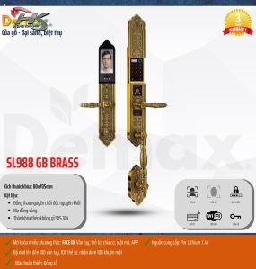 KHÓA ĐẠI SẢNH - BIỆT THỰ SL988 GB BRASS