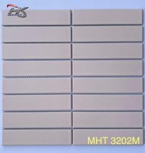 GẠCH MOSAIC QUE ĐŨA MÀU HỒNG MEN TRƠN MHT 3202M