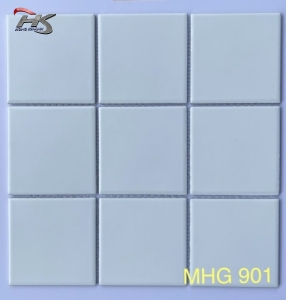 GẠCH MOSAIC GỐM SỨ TRẮNG MEN TRƠN MHG 901