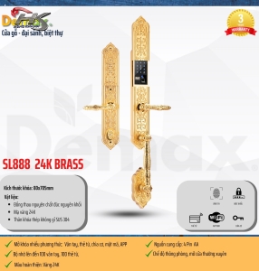 KHÓA ĐẠI SẢNH BIỆT THỰ CAO CẤP SL888 24K BRASS