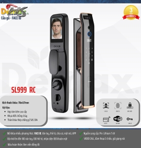 KHÓA THÔNG MINH NHẬN DIỆN KHUÔN MẶT SL999 RC ( FACE ID -3D)