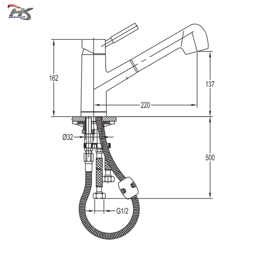 Vòi Rửa Chén F 18780-1D19